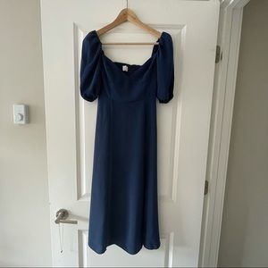 Wilfred novella long dress blue